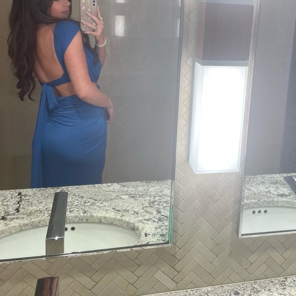 Michael Costello Blue Formal Maxi Dress 💙 worn once - Picture 3 of 4